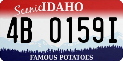 ID license plate 4B0159I