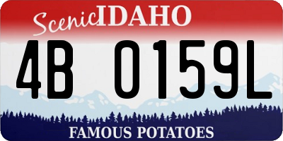 ID license plate 4B0159L