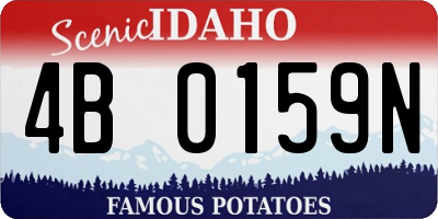 ID license plate 4B0159N