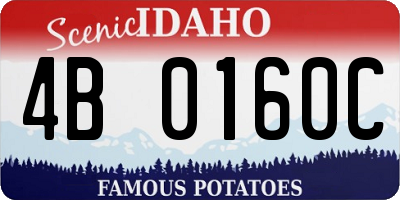 ID license plate 4B0160C