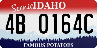 ID license plate 4B0164C