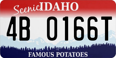 ID license plate 4B0166T