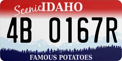 ID license plate 4B0167R