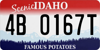ID license plate 4B0167T