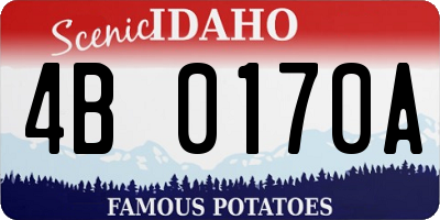 ID license plate 4B0170A