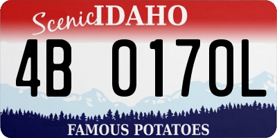 ID license plate 4B0170L