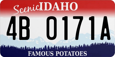 ID license plate 4B0171A
