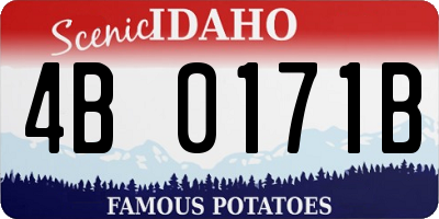 ID license plate 4B0171B