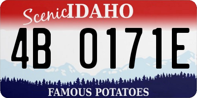 ID license plate 4B0171E