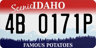 ID license plate 4B0171P