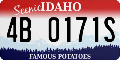ID license plate 4B0171S