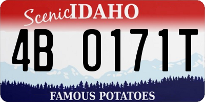 ID license plate 4B0171T
