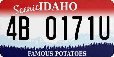 ID license plate 4B0171U
