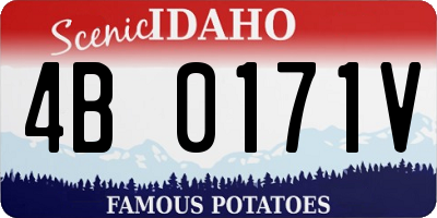 ID license plate 4B0171V