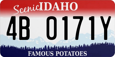 ID license plate 4B0171Y