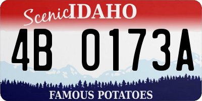 ID license plate 4B0173A