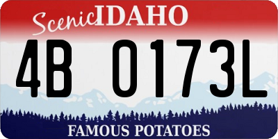 ID license plate 4B0173L