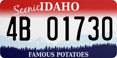 ID license plate 4B0173O