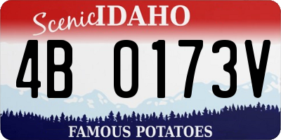 ID license plate 4B0173V