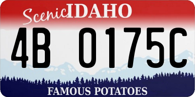 ID license plate 4B0175C