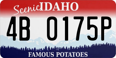 ID license plate 4B0175P
