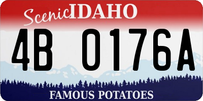 ID license plate 4B0176A