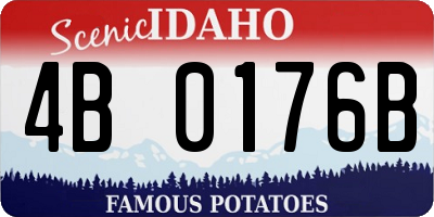 ID license plate 4B0176B