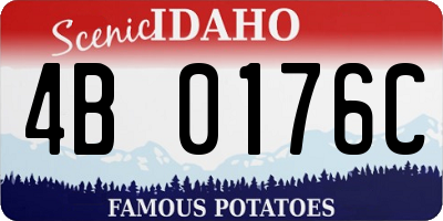 ID license plate 4B0176C