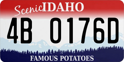 ID license plate 4B0176D