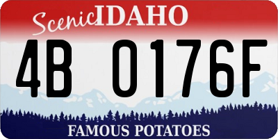 ID license plate 4B0176F