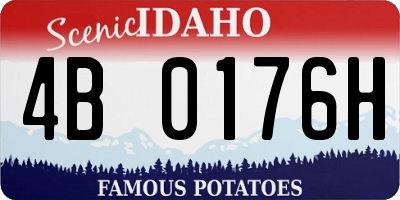 ID license plate 4B0176H