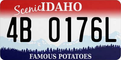 ID license plate 4B0176L