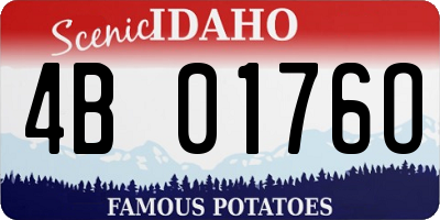 ID license plate 4B0176O