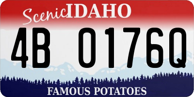 ID license plate 4B0176Q