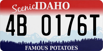 ID license plate 4B0176T