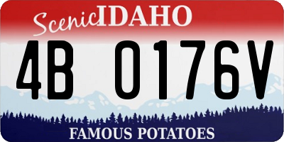 ID license plate 4B0176V