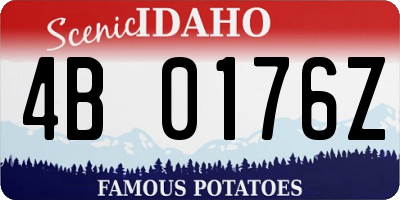 ID license plate 4B0176Z