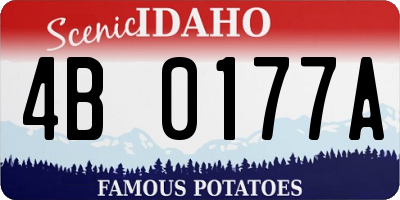 ID license plate 4B0177A