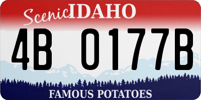 ID license plate 4B0177B