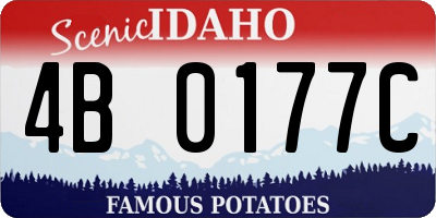 ID license plate 4B0177C