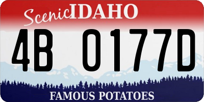 ID license plate 4B0177D