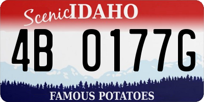 ID license plate 4B0177G