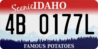 ID license plate 4B0177L