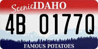 ID license plate 4B0177Q