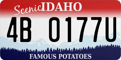 ID license plate 4B0177U