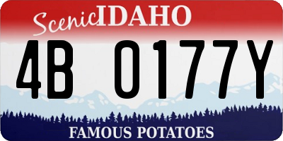 ID license plate 4B0177Y