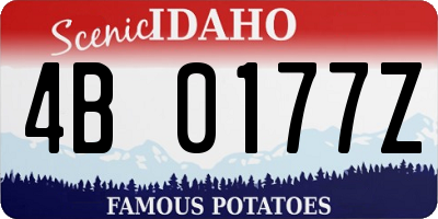 ID license plate 4B0177Z