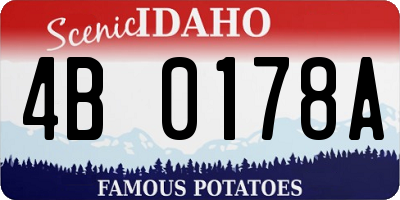 ID license plate 4B0178A
