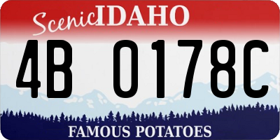 ID license plate 4B0178C