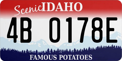 ID license plate 4B0178E